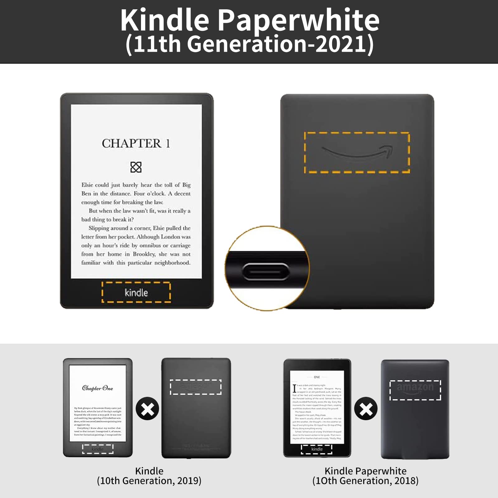 Cherry Blossom Case For 6.8'' Kindle Paperwhite (11Th Generation 2021),Digtiall Slim Pu Leather Fold Stand Protective Cover With